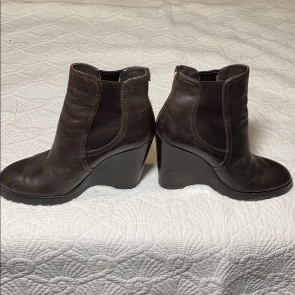 Michael Kors leather wedge booties - Picture 3 of 11